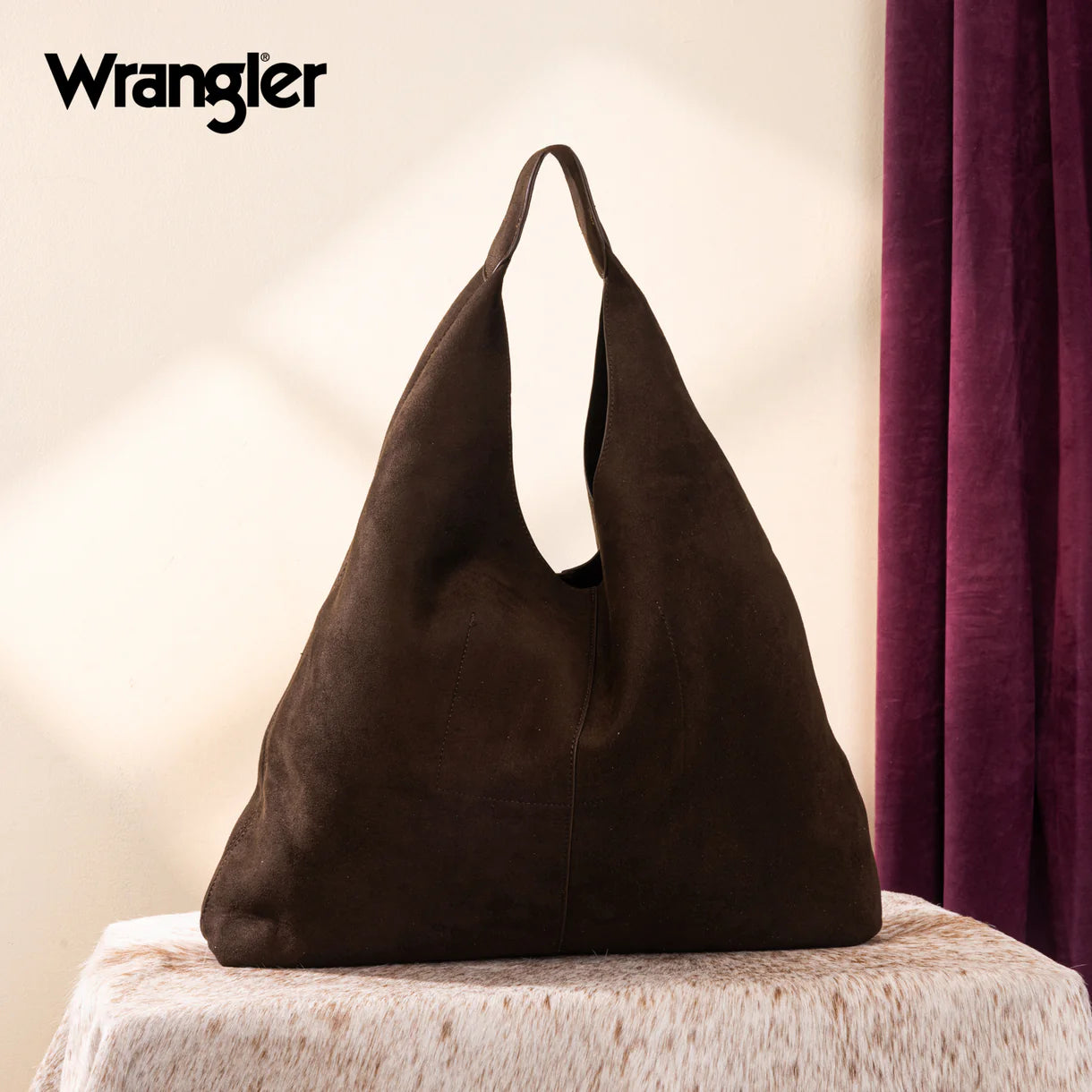 Wrangler Slouchy Hobo Bag - Coffee