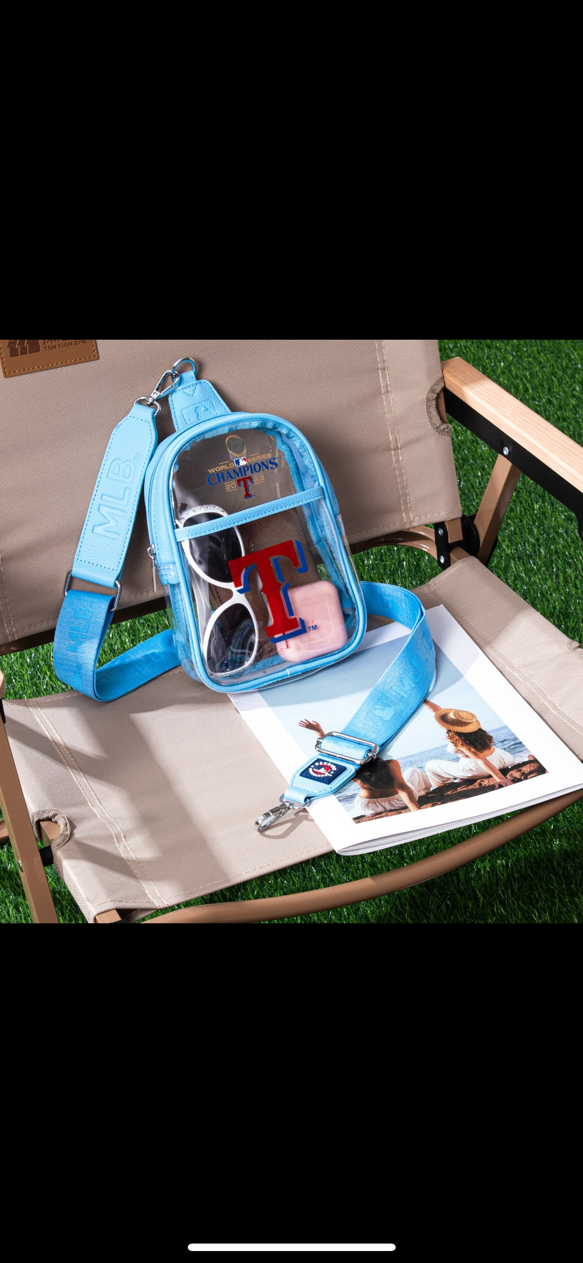 Texas Rangers Slingbag-Light Blue