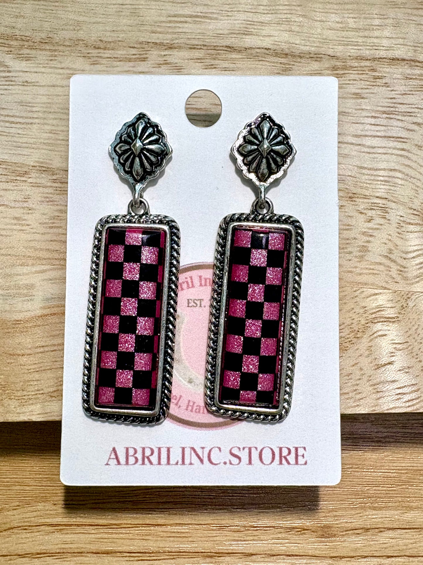 Checkers Earrings