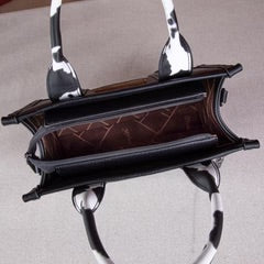 Wrangler Cowprint Tote-Black