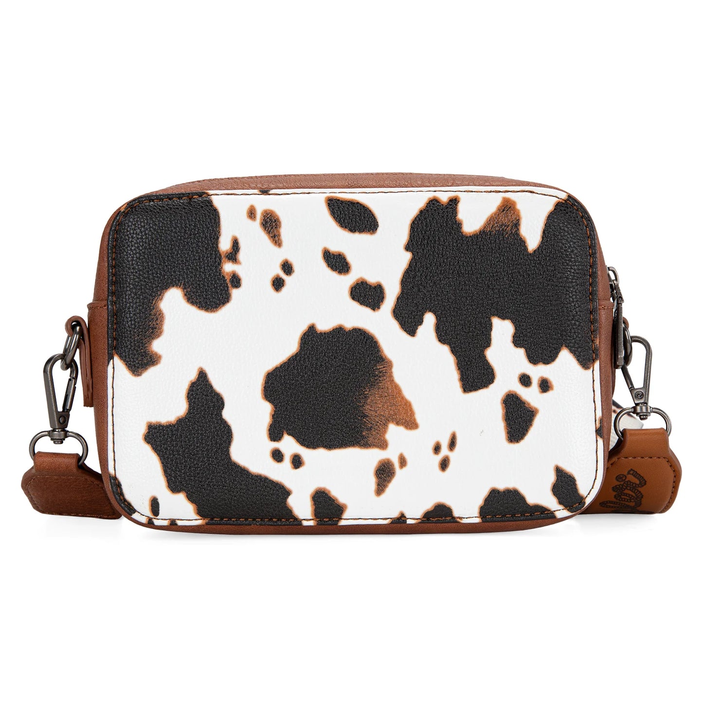 Wrangler Cowprint Crossbody-Brown