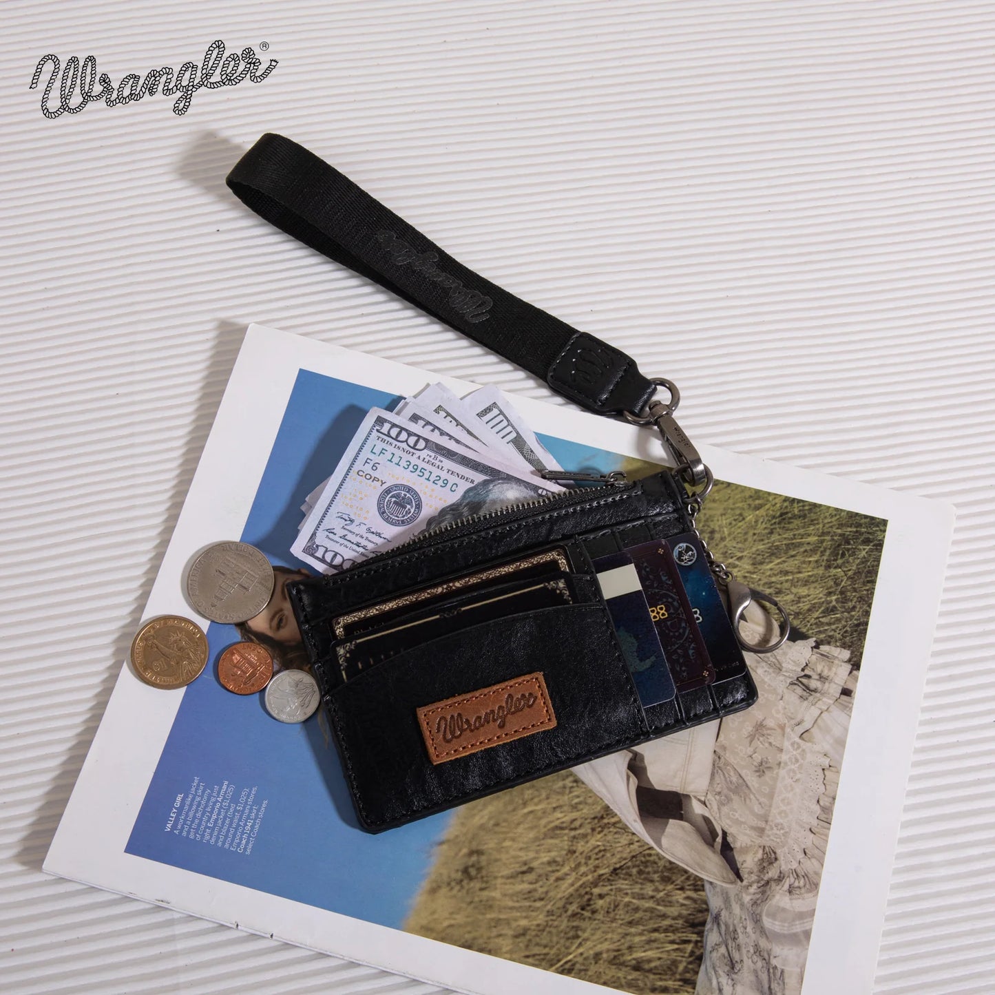 Wrangler Cardholder-Black