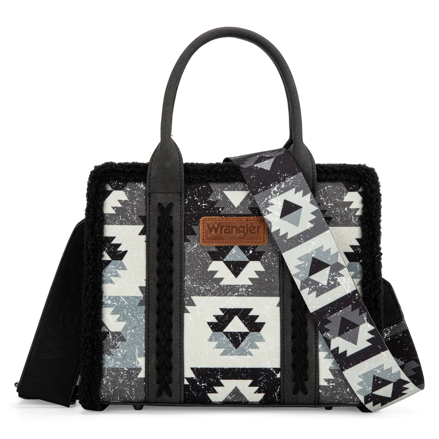 Wrangler Tote Sherpa-Black