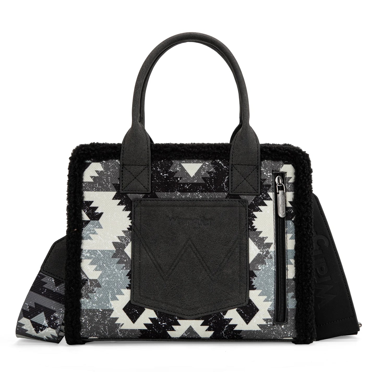 Wrangler Tote Sherpa-Black