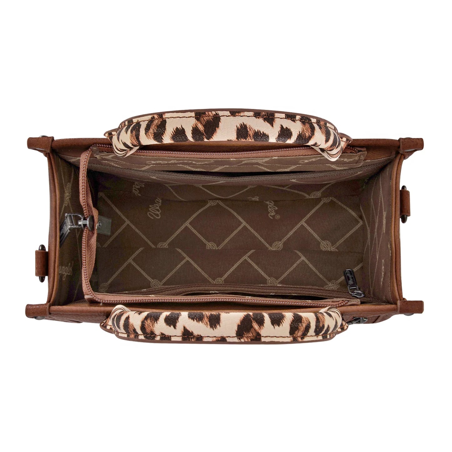 Wrangler Leopardprint Tote-Brown