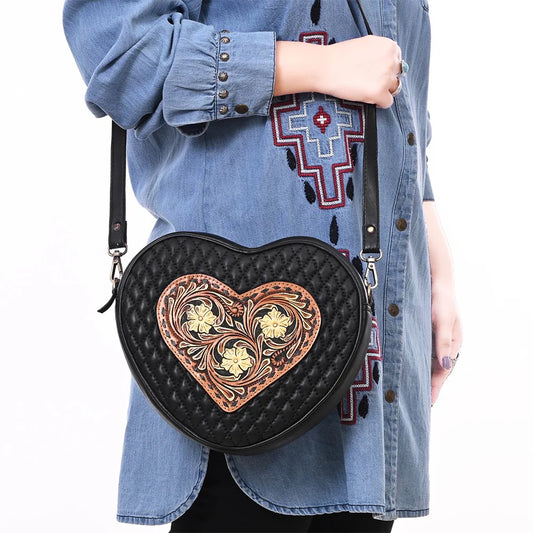 American Darling Heart Genuine Leather Bag