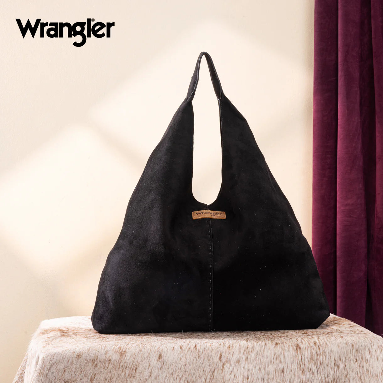 Wrangler Slouchy Hobo Bag - Black