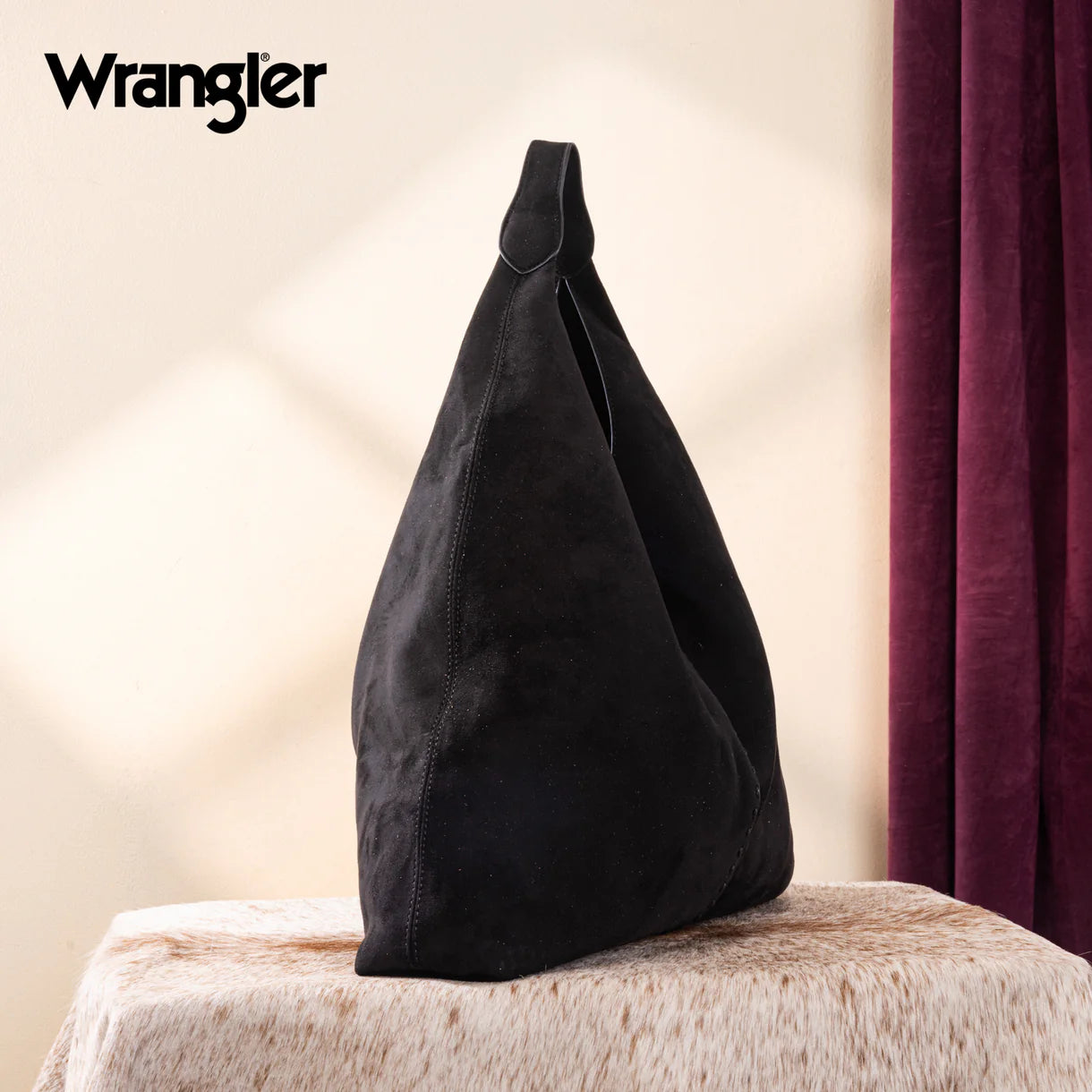 Wrangler Slouchy Hobo Bag - Black