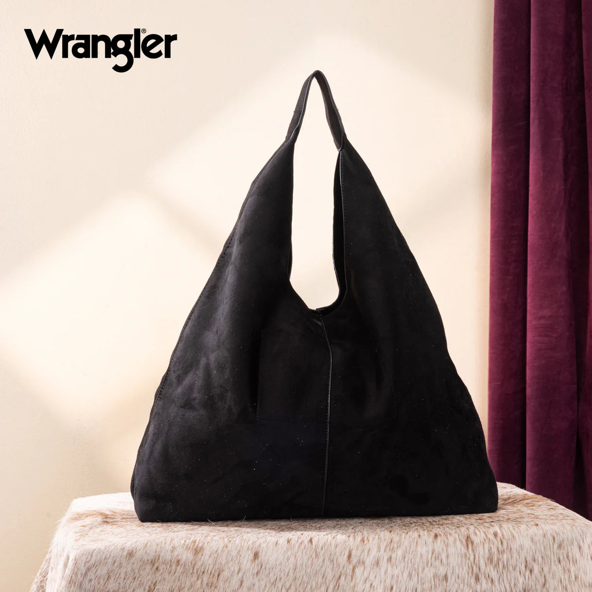 Wrangler Slouchy Hobo Bag - Black