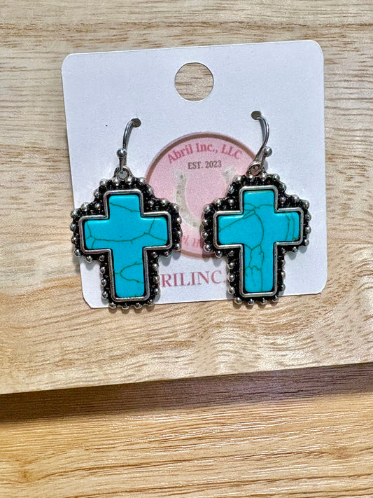 Small Cross Earrings