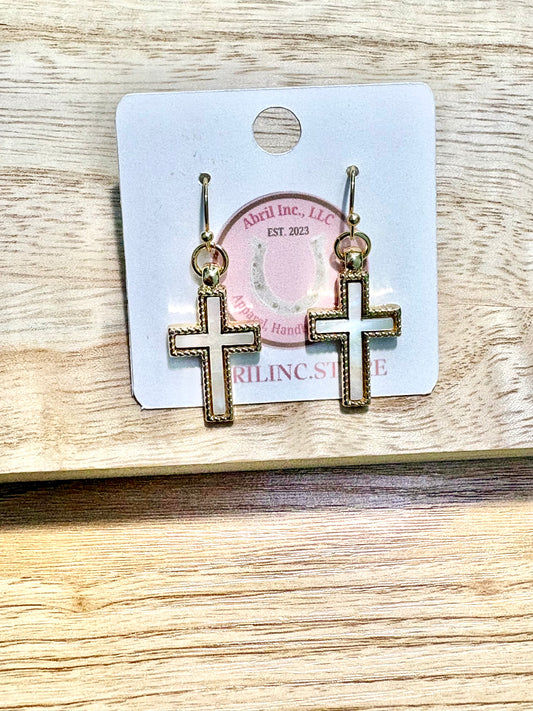 Dainty Cross Earrings