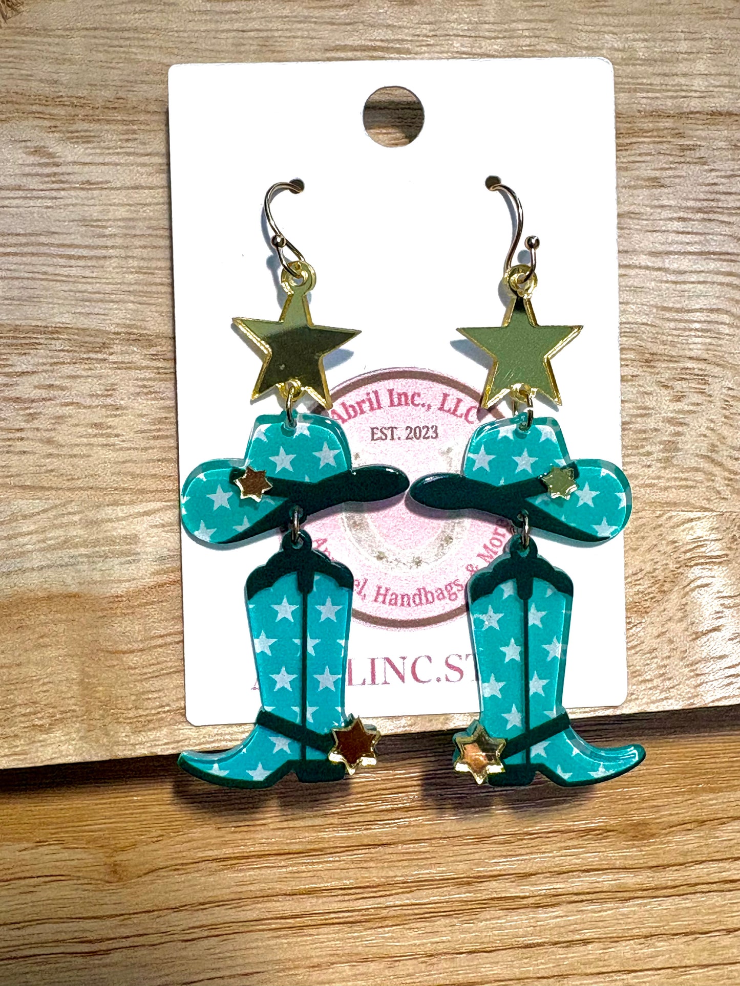Blue Star Earrings