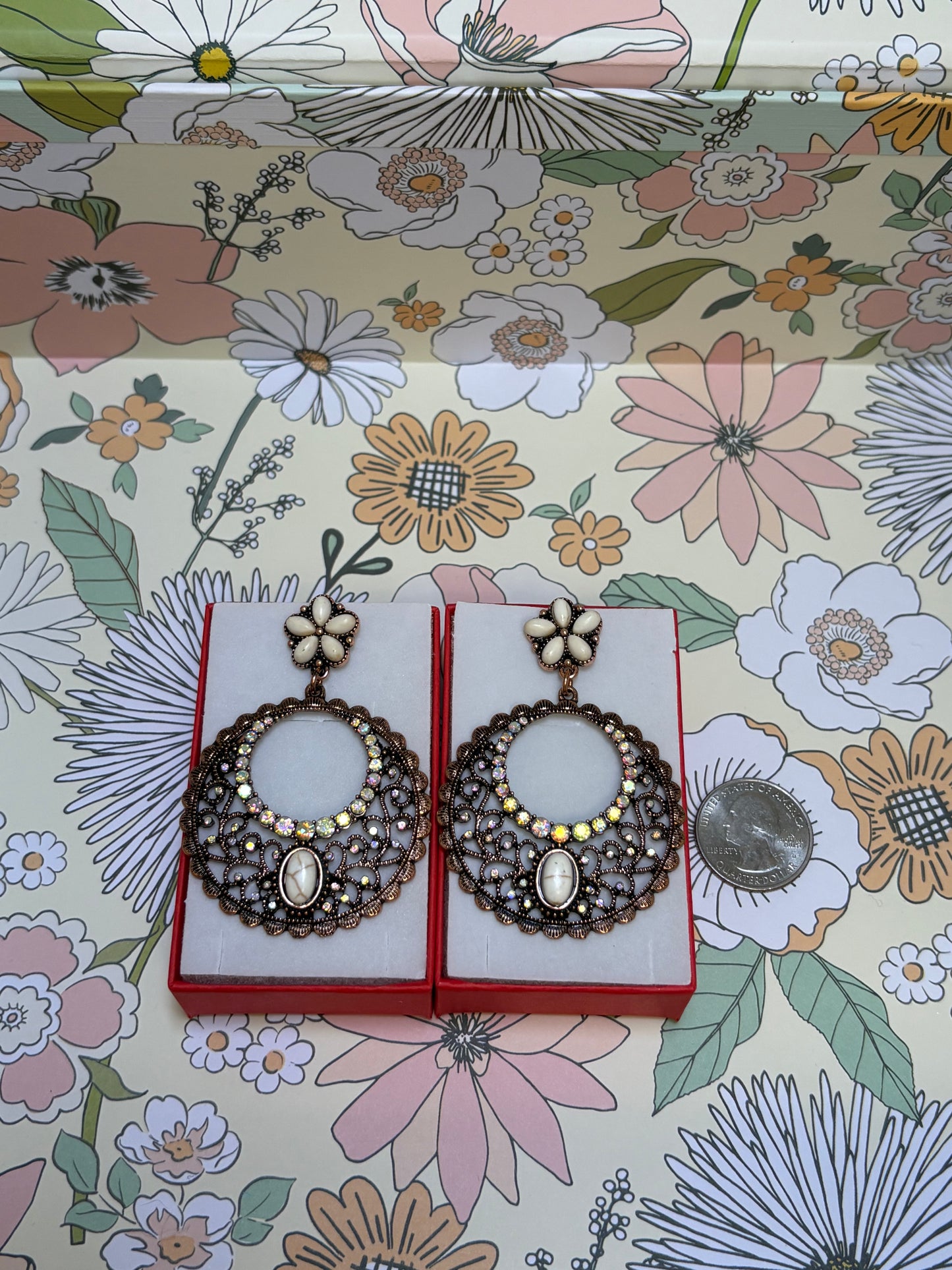 White Earrings