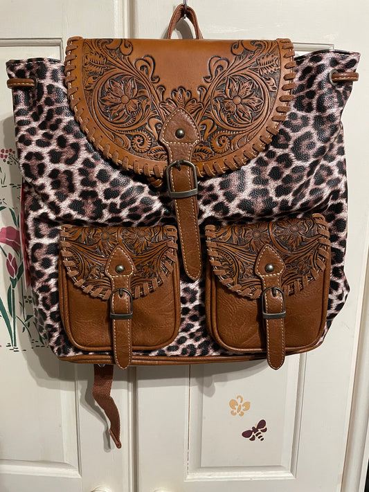 Montana West Leopard Backpack