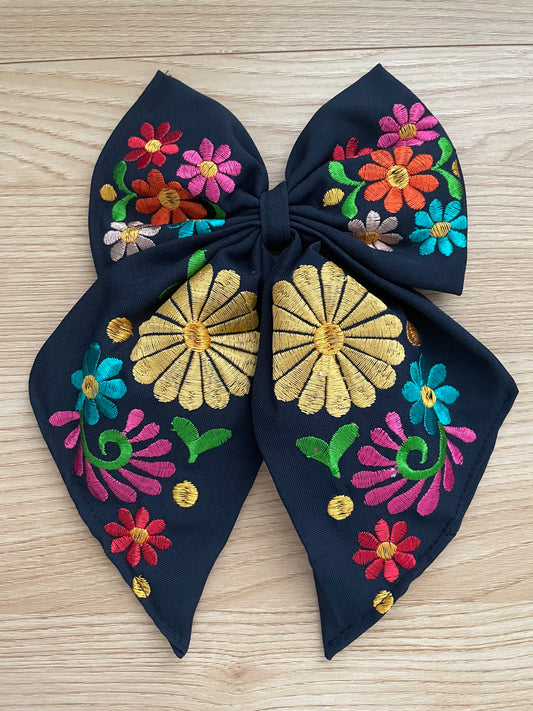 Bow Medium-Navy Blue