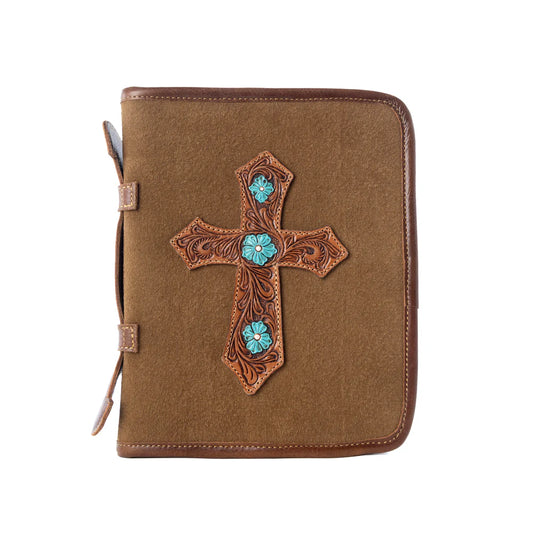 Geniune Tooled Leather Bible Cover