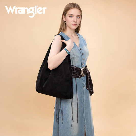 Wrangler Slouchy Hobo Bag - Black