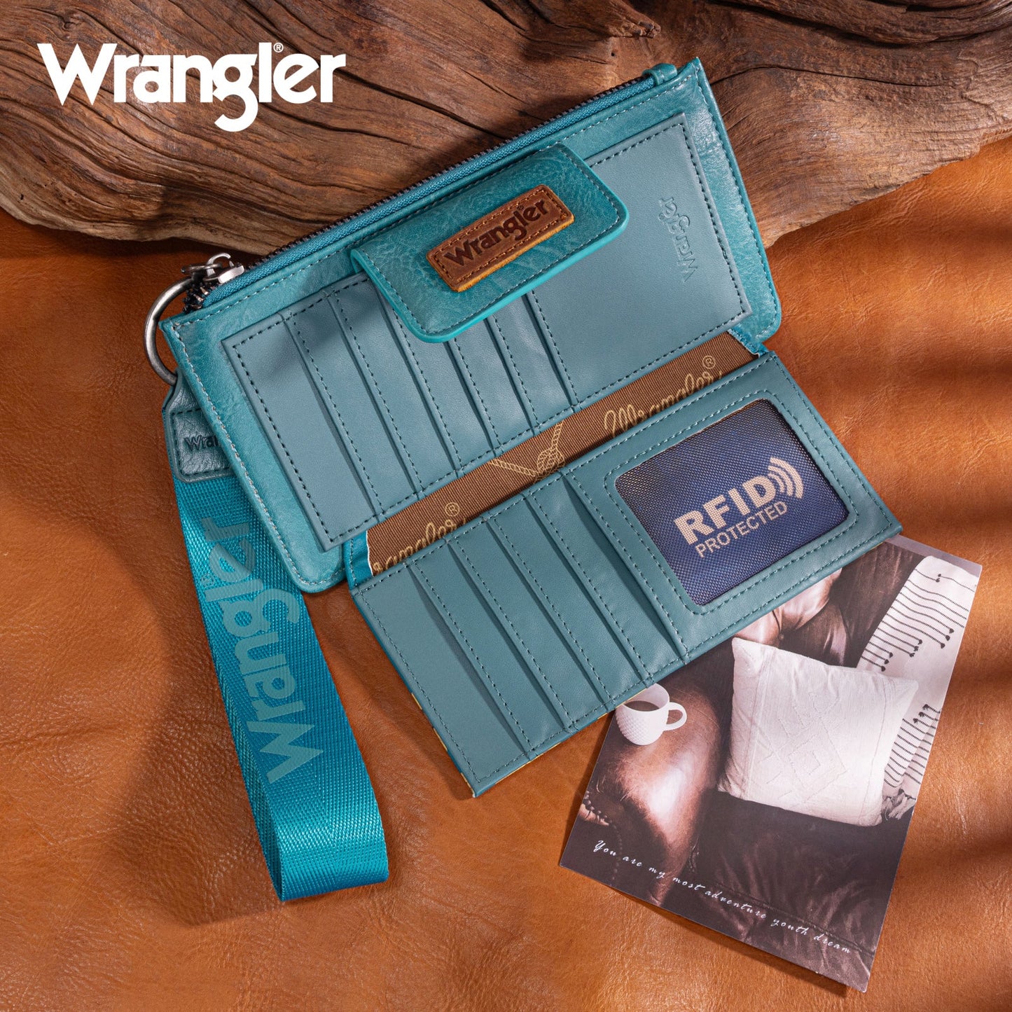 Wrangler Wristlet-Turquoise