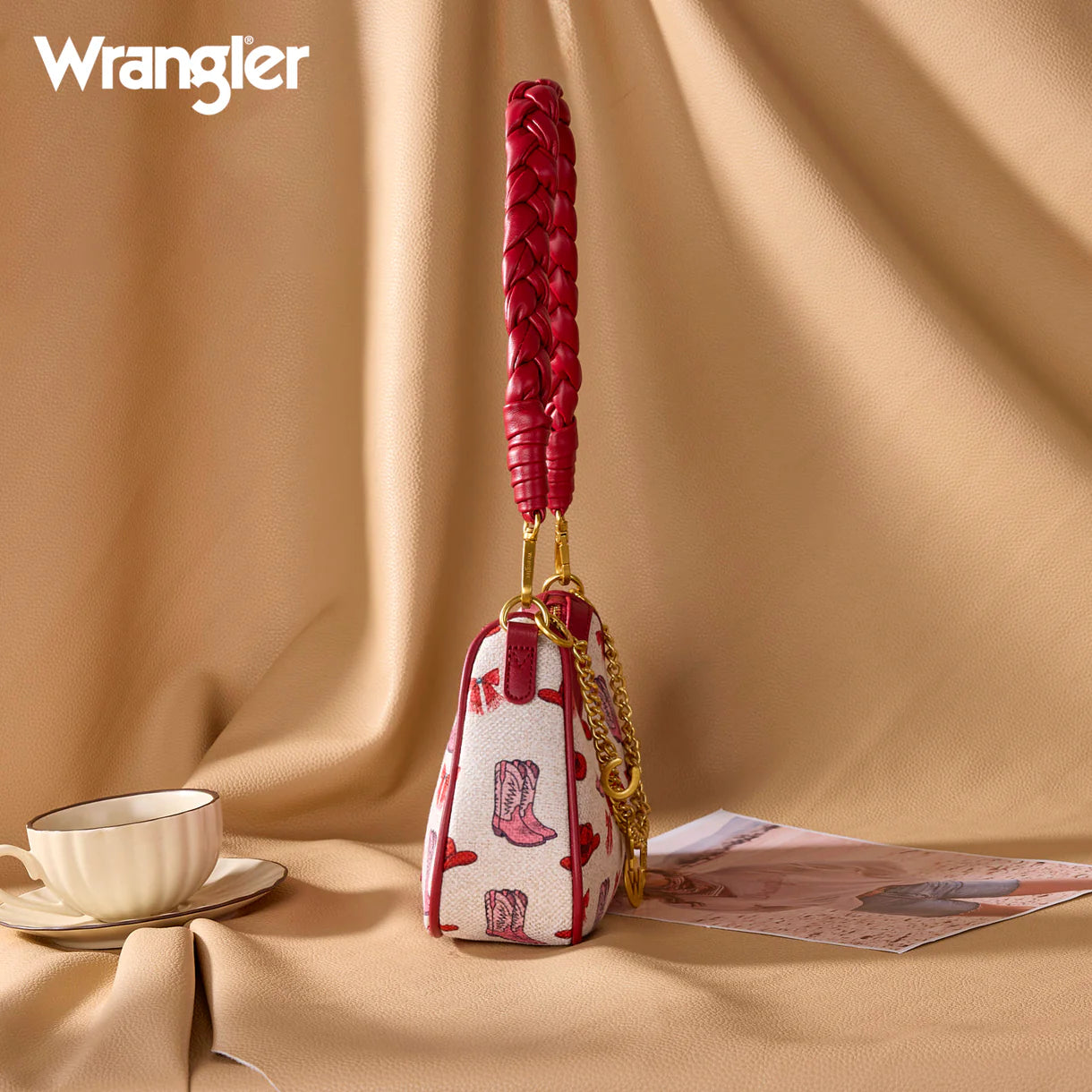 Wrangler Western Cowgirl Print Shoulder Bag