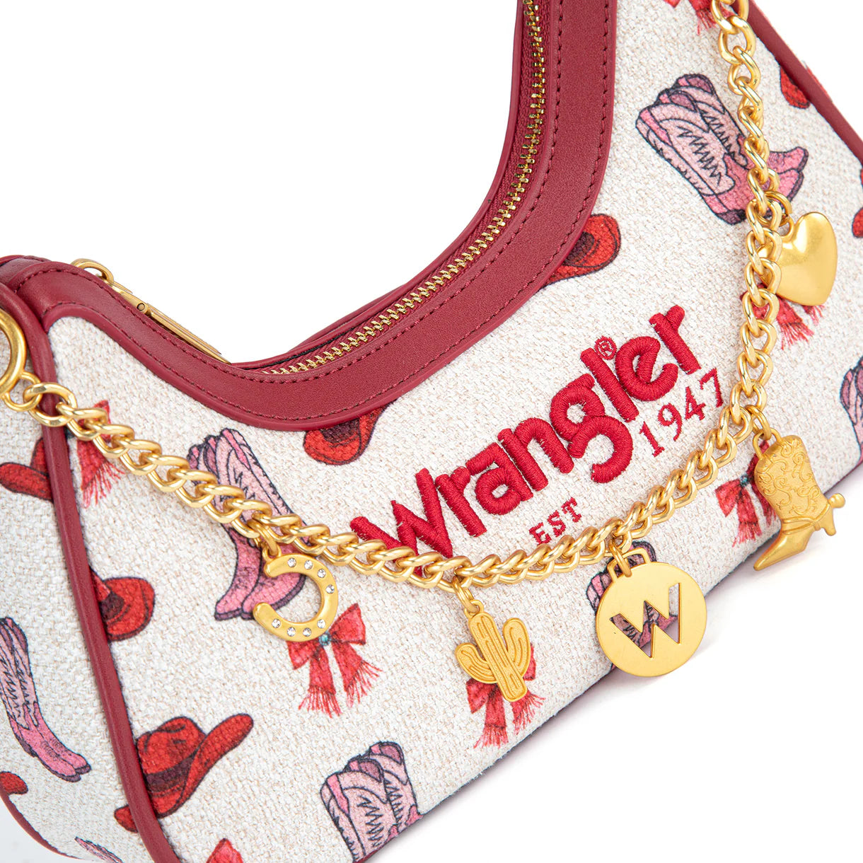 Wrangler Western Cowgirl Print Shoulder Bag