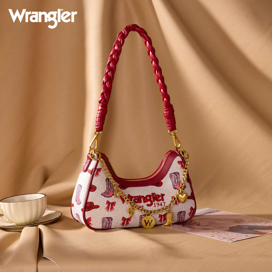 Wrangler Western Cowgirl Print Shoulder Bag